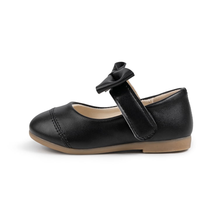 Meckior Toddler Dress Girls Shoes Mary Jane Black Flat Princess Shoes for  Little Kids - Walmart.com