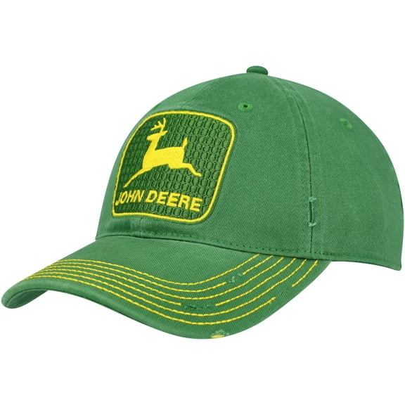 Men's Top of the World Green John Deere Classic Vintage Twill Adjustable Hat - OSFA