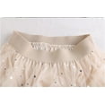 thumbnail image 5 of Ediodpoh Sequin Skirt for Women Star Tutu High Low Sparkly Layered Elastic Waist A Line Long Sequin Skirt Long Skirts for Women Beige M, 5 of 5