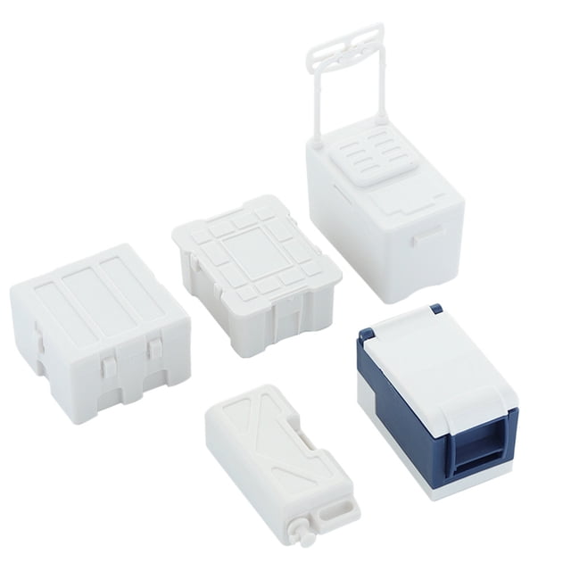 Simulación de coche de escalada Piezas decorativas del estado de ánimo Mini caja de herramientas Refrigerador del coche Gancho Caja de pescado Caja médica Vogacara FN000846-03
