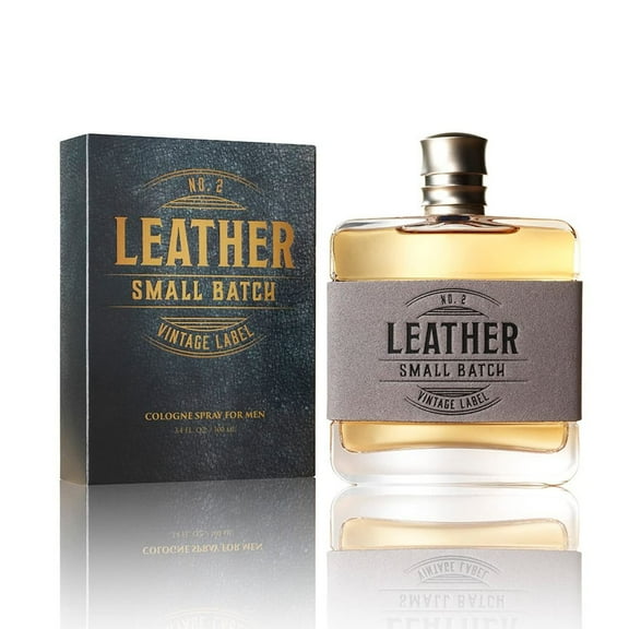 Tru Western Leather Small Batch Men's Cologne, 3.4 fl oz (100 ml) - Suede, Woods, Sage