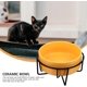 thumbnail image 2 of 1 Ceramic Pet Bowl with Stable Iron Stand, Elevated Design for Cats and ColorCoordinated, 2 of 5
