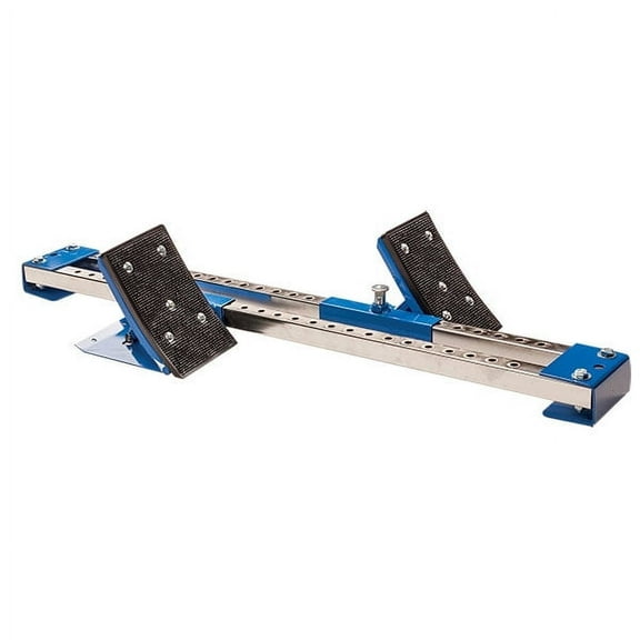Champion Sports Pro Style Starting Block with Adjustable Rubber Pedals, 6 Track Spikes Included, Blue