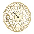 thumbnail image 6 of DecMode 24" Gold Aluminum Geometric Wall Clock with Cut Out Design, 6 of 8