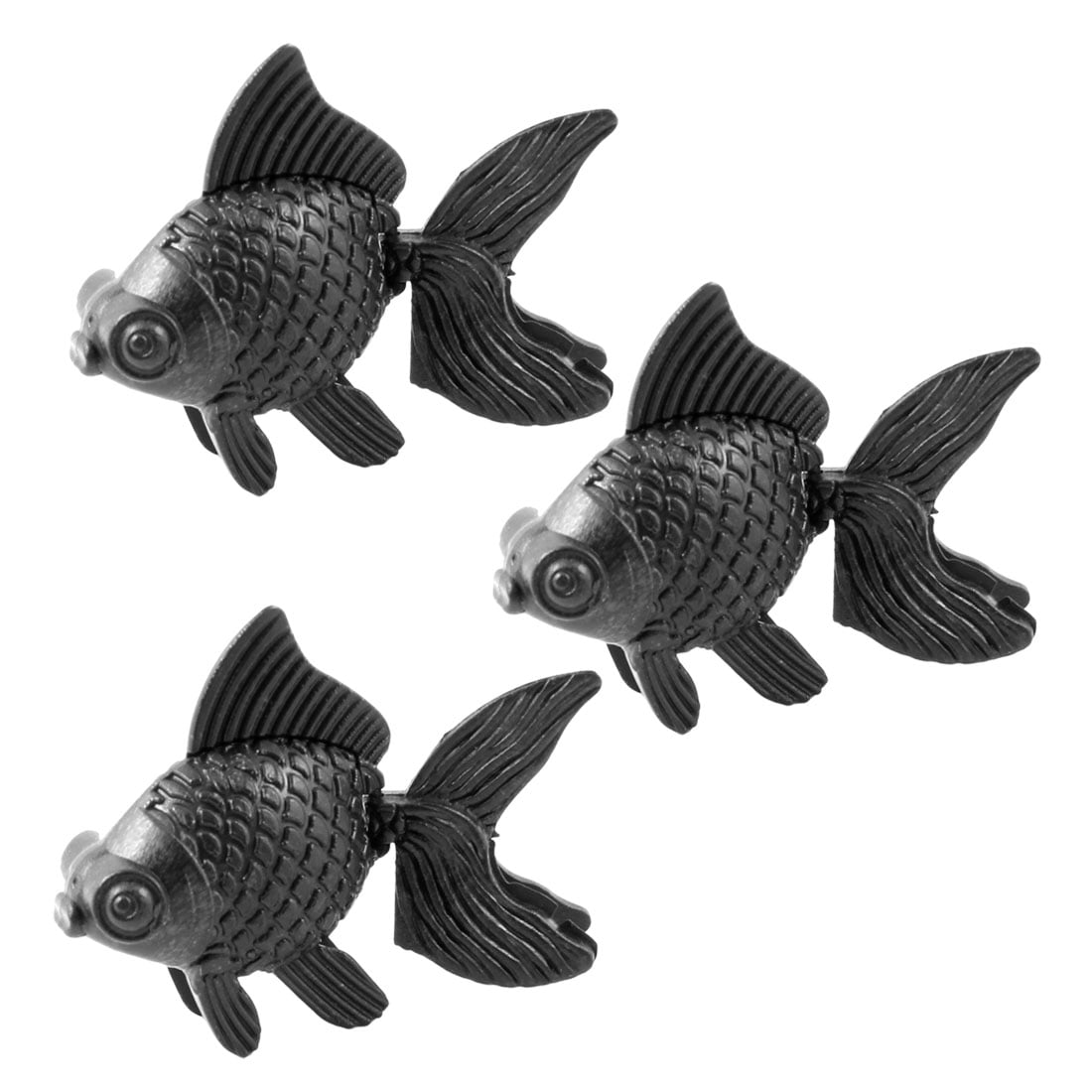 black and white fish tank decorations