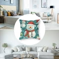 thumbnail image 5 of BANET Christmas Santa Clause Square Pillow Cases Set of 2 for Decorative Cushion Sofa 20x20in, 5 of 7
