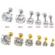 thumbnail image 3 of Pendientes de acero inoxidable de 4 puntas para mujer y hombre, aretes de circonita para oreja, Tragus, cartílago estándar, joyería de lóbulo para Piercing Daith, 1 pieza, 3 of 4