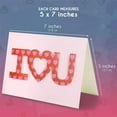 thumbnail image 5 of Valentine's Cards with Envelopes, 6 Colorful Heart Designs (5 x 7 In, 12 Pack), 5 of 7