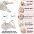 thumbnail image 6 of BIMEI Women Mastectomy Bra Breast Prosthesis with Pockets Wirefree Comfort Plus Size Everyday Bra 2452,Beige,40 for B/C/D, 6 of 7