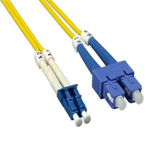 Sanoxy SNX-CBLR-FB102-9202 2 m LC&SC Duplex 9-125 Single Mode Fiber Optic Cable - Yellow