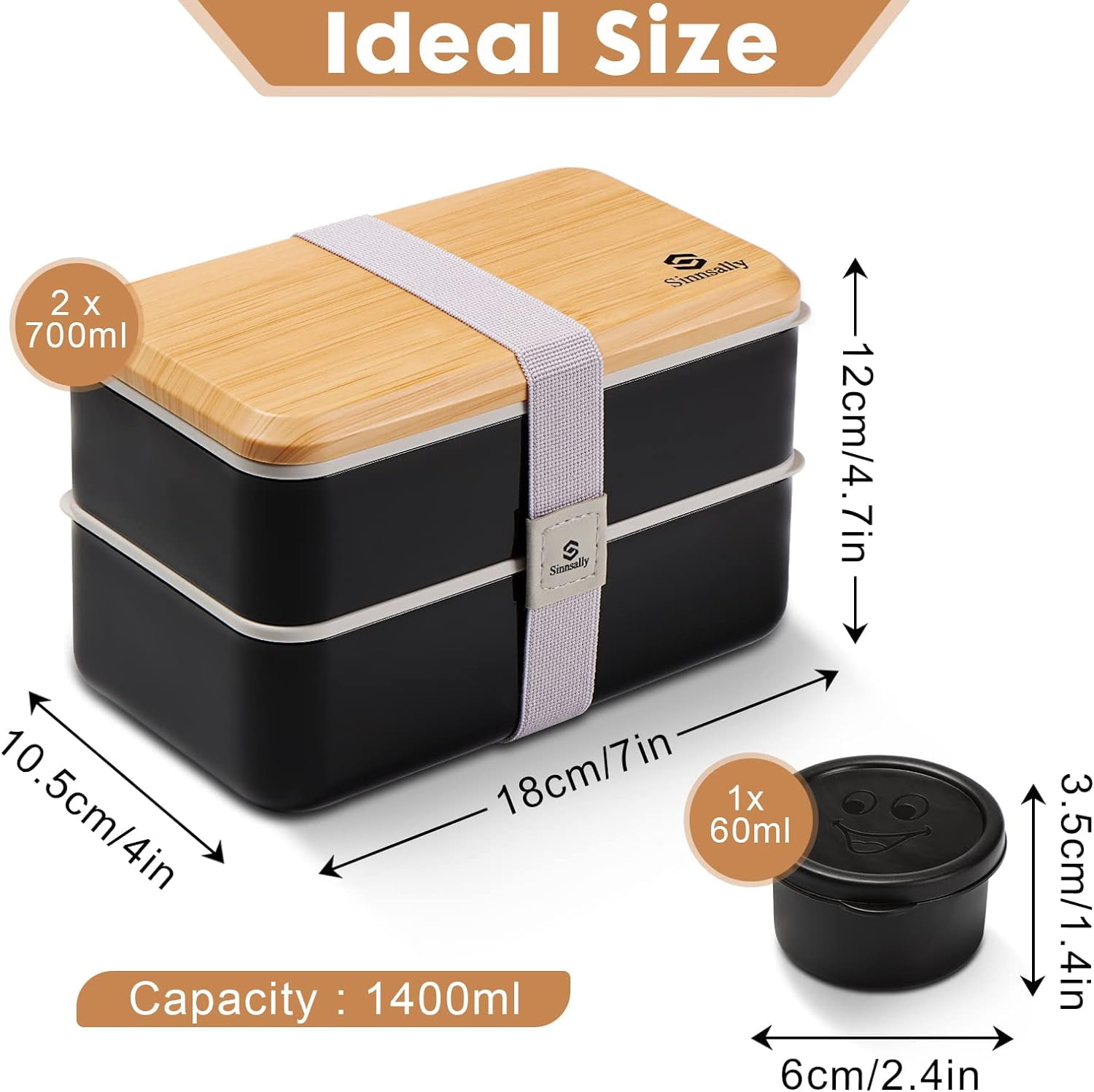 Bento Box Adult Lunch Box with Compartments for Women & Men,(47oz)Stackable Japanese Bento Lunchbox,Rectangle Lunchable Food Container with Utensil Set,Leak-Proof & Microwave/Dishwasher Safe