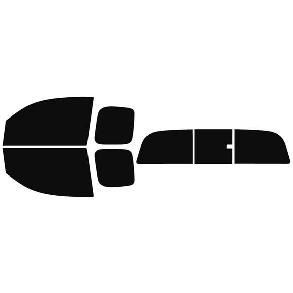 The Tint Effect Precut Window Tint Kit Compatible with Toyota Tacoma Access Cab Truck (2016-2023)(Full truck with 3 piece manual slider: 5%) Automotive Film