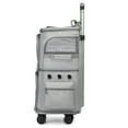 thumbnail image 2 of Double Compartment Pet Carrier Backpack With Trolley Wheels For Travel Walking, 2 of 8
