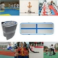 thumbnail image 2 of FBSPORT Air Track Inflatable Gymnastics Mat with Air Pump, 20 ft Tumbling Track Air Mat For Yoga, Cheerleading, Fitness & Training , Blue, 2 of 8