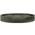 thumbnail image 5 of FurHaven Pet Dog Bed | Oval Terry Fleece and Suede Pet Bed for Dogs & Cats, Forest, Jumbo, 5 of 7