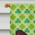 thumbnail image 3 of LH9198CHF Corgi Portrait de Trèfle de la Saint-Patrick Drapeau en Toile - Taille Maison, 3 of 4