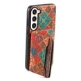 thumbnail image 2 of for Samsung Galaxy S23 Plus Luxury Premium PU Leather + TPU Case with 3 Card Slots, Kickstand Back Case Floral Pattern Skin-Friendly Shock-resistance Cover for Samsung Galaxy S23 Plus, Winter, 2 of 6