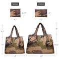 thumbnail image 2 of Wrapables Large & Small Foldable Tote Nylon Reusable Grocery Bags, Set of 2, Camo, 2 of 5