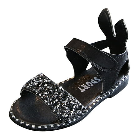 Shoes Toddler Little Girl Dress Sandals Shoes Casual Slip On Ballet Flat Sequins Princess Shoes