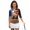 US Flag Race, variant on HUIACONG Horse Racing Design Womens 3/4 Sleeve Golf Shirts Fashionable Polyester Spandex Fabric with Quarter Zip Women's Golf Polo Shirts for Ladies