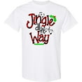 thumbnail image 3 of Inktastic Christmas Jingle All the Way with Music Notes and Holly T-Shirt, 3 of 5
