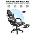 thumbnail image 2 of Hoffree Gaming Chair with Bluetooth Speakers Big and Tall Gamer Chair with Footrest and Massage Game Chair with Lumbar Support and 360-Swivel Seat and Headrest for Adults, 400lbs, 2 of 9