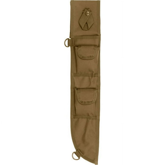 Rothco 18 Inch MOLLE Compatible Machete Sheath, Coyote Brown, -CoyoteBrown