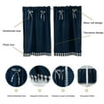 thumbnail image 6 of Kozart Short Curtain Pastoral Half-curtain Bow-knot Elegant Bay Window Drape Cafe Small Window Drapes Bedroom Home Decoration, 6 of 6