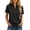 Black, variant on Casual Women Shirt Short Sleeve Button Down Loose Fit Blouse Spread Collar For Travel, Office, and Daily Wear Polyester Hot Pink Blouse For Women - L,All Season Blouse For Women For Christmas