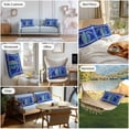 thumbnail image 6 of Ocean Turtle Outdoor Pillow Covers Set of 2 Blue Starfish Coral Striped Summer Animal Waterproof Throw Pillow Case Decorative Square Cushion Cover for Patio Couch Garden Balcony, 20"x12", 6 of 9