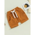 thumbnail image 4 of Coduop 3 Pack Toddler Baby Shorts Jogger Pants Casual Athletic Sweatpant Shorts,with Pockets, 4 of 8