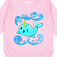 thumbnail image 3 of Inktastic Cute and Playful Narwhal Toddler Sweatshirt, 3 of 4