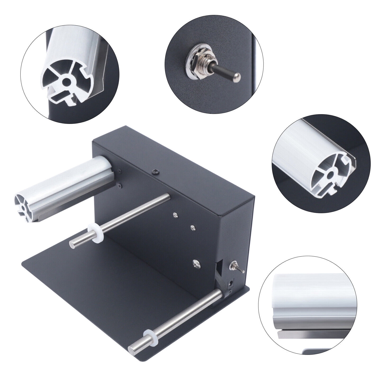 Automatic Label Rewinder Rewinding Machine Two-Way Rewind Automatic Label Dispenser 180mm Label Winder Rewinder 110V
