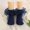 Navy, variant on Girls Lace Ruffle Socks Soft Combed Cotton Princess Dance Socks Breathable Crew Dress Socks for School Students