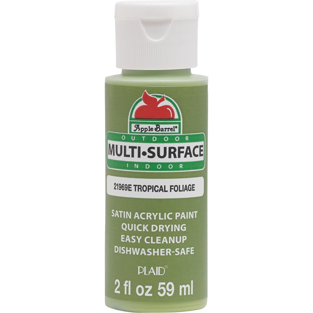 Apple Barrel MultiSurface Tropical Foliage Green Satin Acrylic Paint