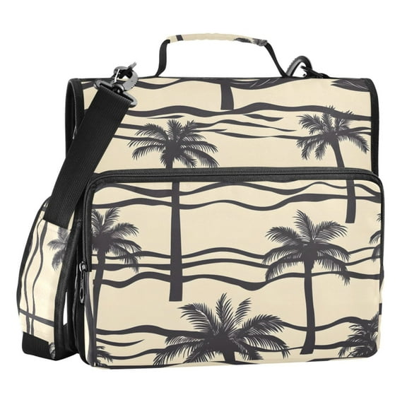 ALAZA Zipper Binder Palm Tree-a5 3 Ring Trapper Keeper File Folder Organizer Bag