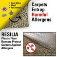 thumbnail image 2 of LELINTA Clear Vinyl Plastic Floor Runner/Protector for Low Pile Carpet - Non-Skid Decorative Pattern, 2 of 5