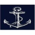 thumbnail image 3 of Marine Anchor Compass Bedroom Area Rug, Nautical Anchor Navy Blue Rugs, with Anti-Slip Backing Washable Indoor Carpet Decor 4ft x 8ft, 3 of 6