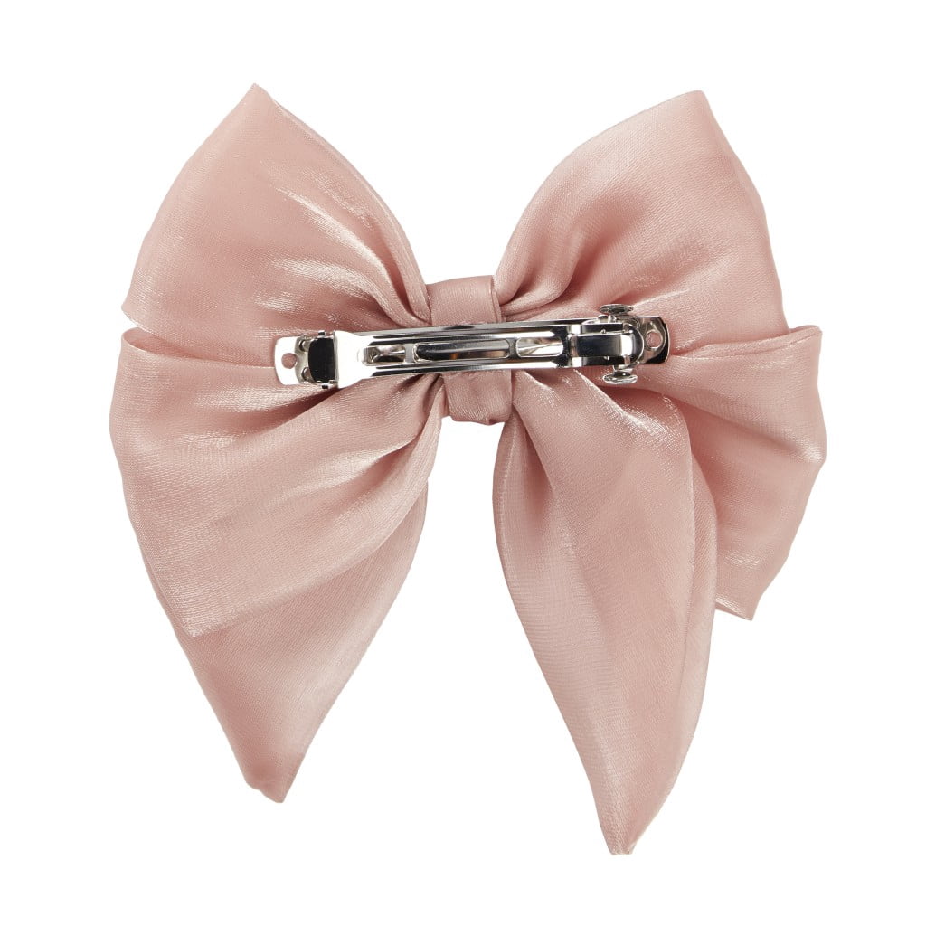 Scunci Large Hair Bow Barrette, Pink, 1 Count