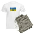 thumbnail image 6 of CafePress - Ukraine Coat Of Arms Flag Pajamas - Men's Light Loose Fit Cotton Pajama Set, 6 of 7
