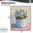 thumbnail image 4 of Stupell Industries Contemporary Succulent Plant in White Pot Gray Framed Giclee Art, 16 x 20, by The Prints Vibe, 4 of 8