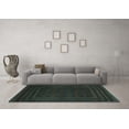 thumbnail image 3 of Ahgly Company Machine Washable Indoor Rectangle Southwestern Turquoise Blue Country Area Rugs, 4' x 6', 3 of 4