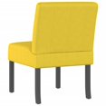 thumbnail image 3 of vidaXL Slipper Chair Light Yellow Fabric, 3 of 5