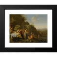 thumbnail image 2 of Cornelis Van Poelenburch 24x19 Black Modern Framed Museum Art Print Titled - Diana and Her Attendants in a Landscape with the Spoils of the Hunt, 2 of 5
