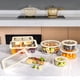 thumbnail image 5 of Juego de recipientes para comida Urban Green Glass con tapa de vidrio, paquete de 4, 5 of 6