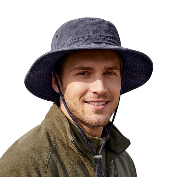 Gkeoshab Sun Hats for Women Men's Casual Wide Brim Sun Hat Oversized Fit UV Protection Boonie Hat for Hunting Jungle Fishing Golf Outdoor