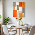 thumbnail image 6 of Canvas Wall Art Abstract Gary Orange Paint Canvas Art Print Retro Mottled Oil Painting Retro Pictures Wall Decor for Living Room Bedroom Artwork Decorations Stretched Framed Ready to Hang 8"x10", 6 of 9