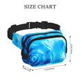 thumbnail image 4 of Disketp Blue Shell Riñonera de Doble Capa, Bolsa de Cintura Ajustable para Viajes, Correr y Senderismo, Riñonera Ligera para Hombre y Mujer, 4 of 9