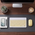 thumbnail image 4 of Wireless Keyboard and Mouse Combo, Slim Rechargeable Quiet Typing Set with Compact Keyboard and Mouse for Tablet, Laptop and Smartphone, Yellow, 4 of 6