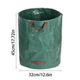 thumbnail image 3 of Garden Garbage Bag Leaf Collector 13.2 Gal, Self Standing Yard Waste Bag, Heavy Duty Reusable Lawn Bag for Leaves Debris, 3 of 8